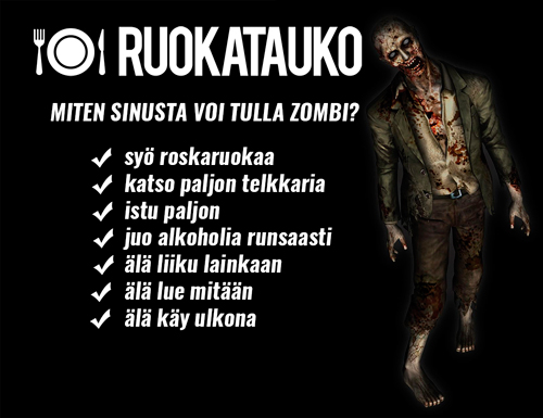 Zombit liikkuvat Suomessa
